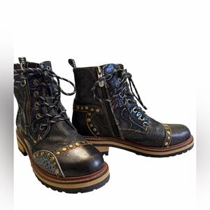 LArtiste Spring Step Women's RUGUP Boots size 6.5(EU 37)! Genuine leather! EUC!